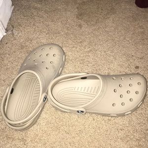 Tan Crocs